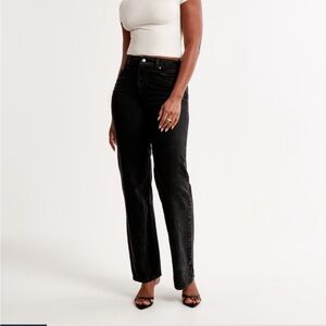 COPY - Abercrombie Curve Love High Rise relaxed jean